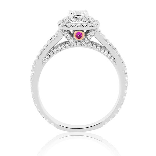 Sir Michael Hill Designer GrandArpeggio Engagement Ring with 0.95 Carat TW of Diamonds in 14kt