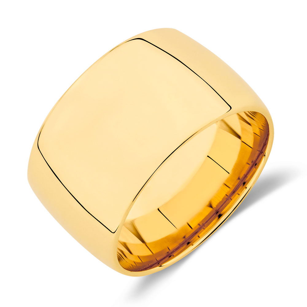 Barrel Ring in 10kt Yellow Gold