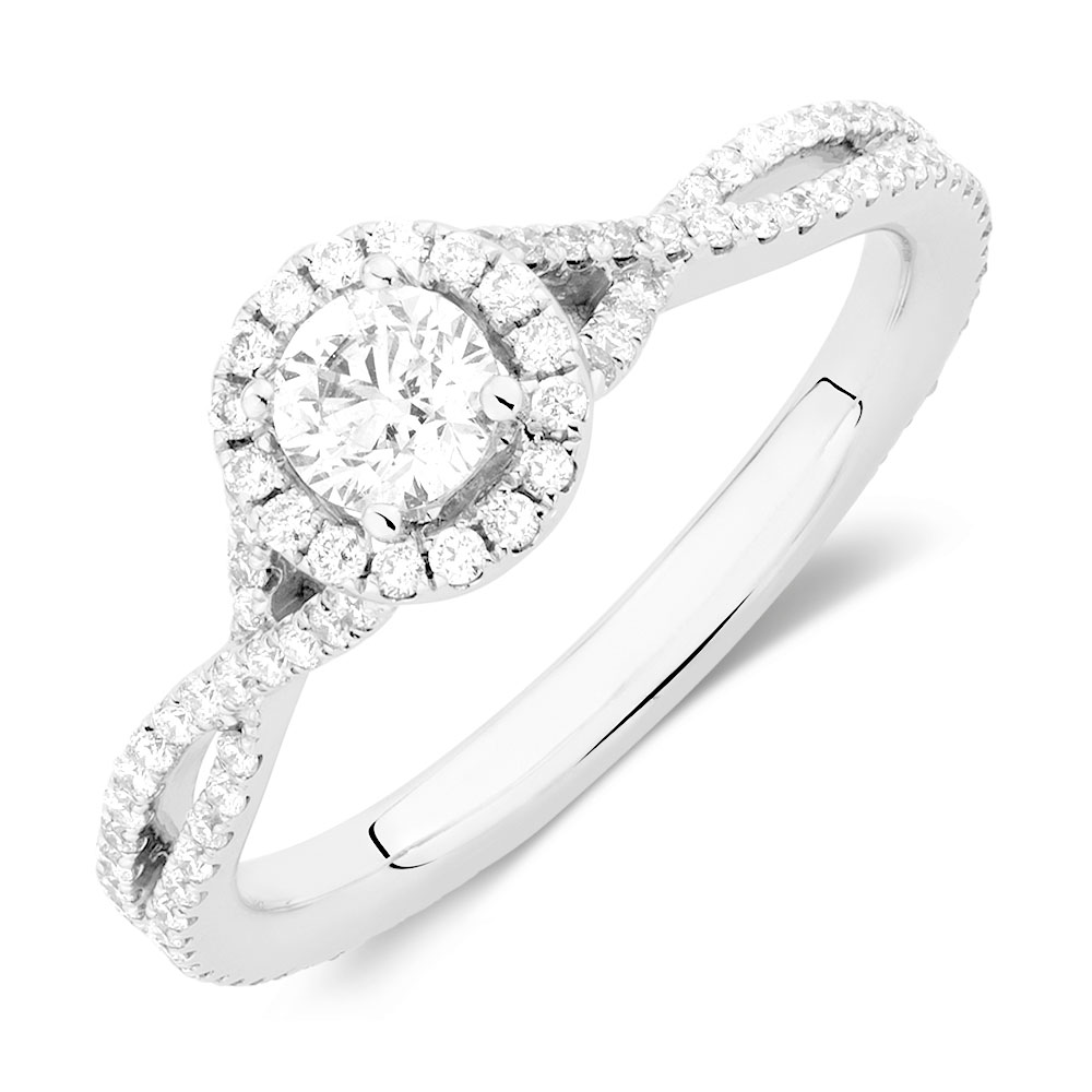 Sir Michael Hill Designer GrandAdagio Engagement Ring with 0.79 Carat