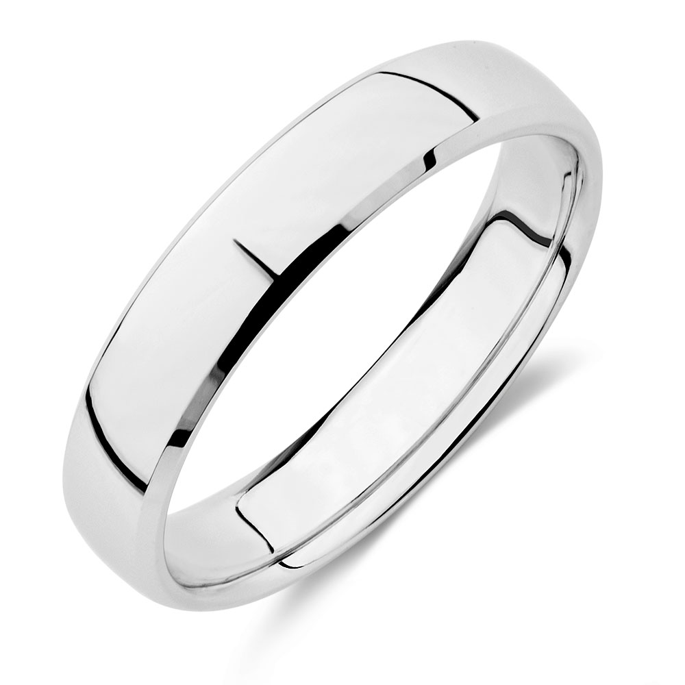 Wedding Band in 10kt White Gold