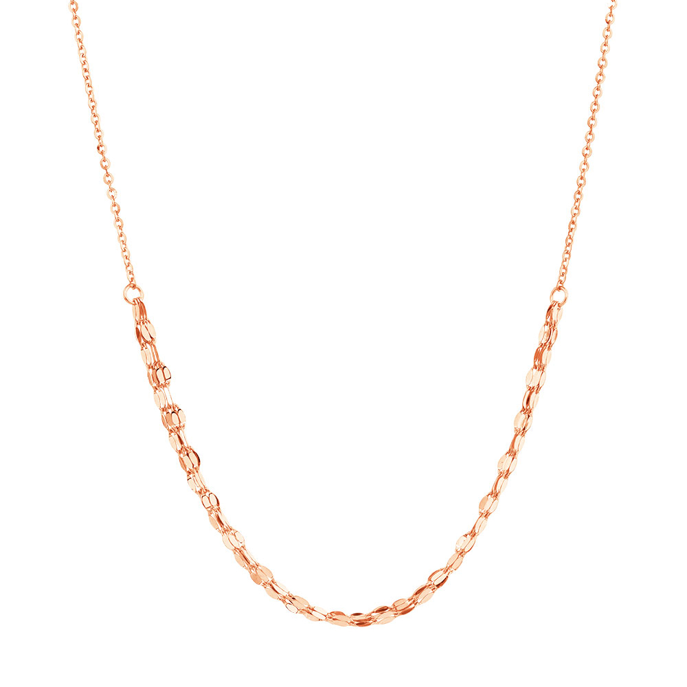 Adjustable Choker Necklace in 10kt Italian Rose Gold