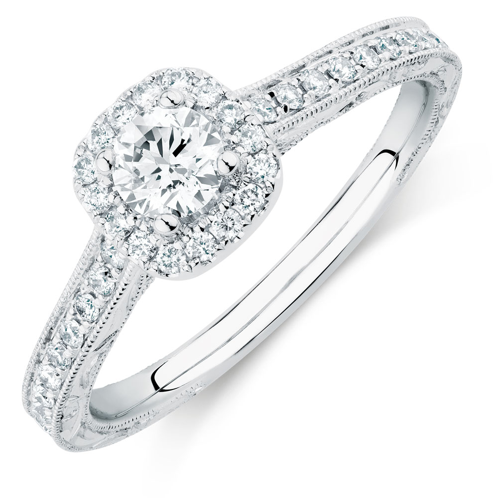 Sir Michael Hill Designer GrandAmoroso Engagement Ring with 0.70 Carat