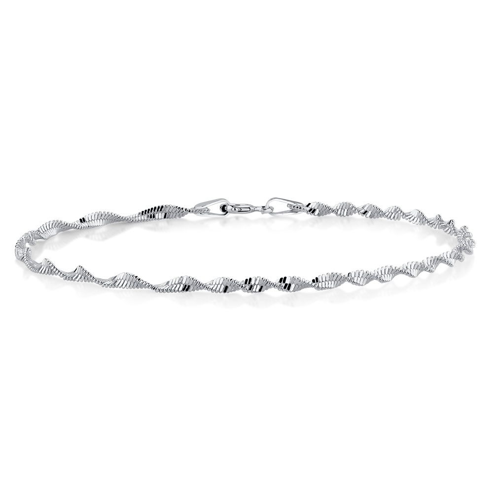 19cm (7.5") Twist Bracelet in Sterling Silver