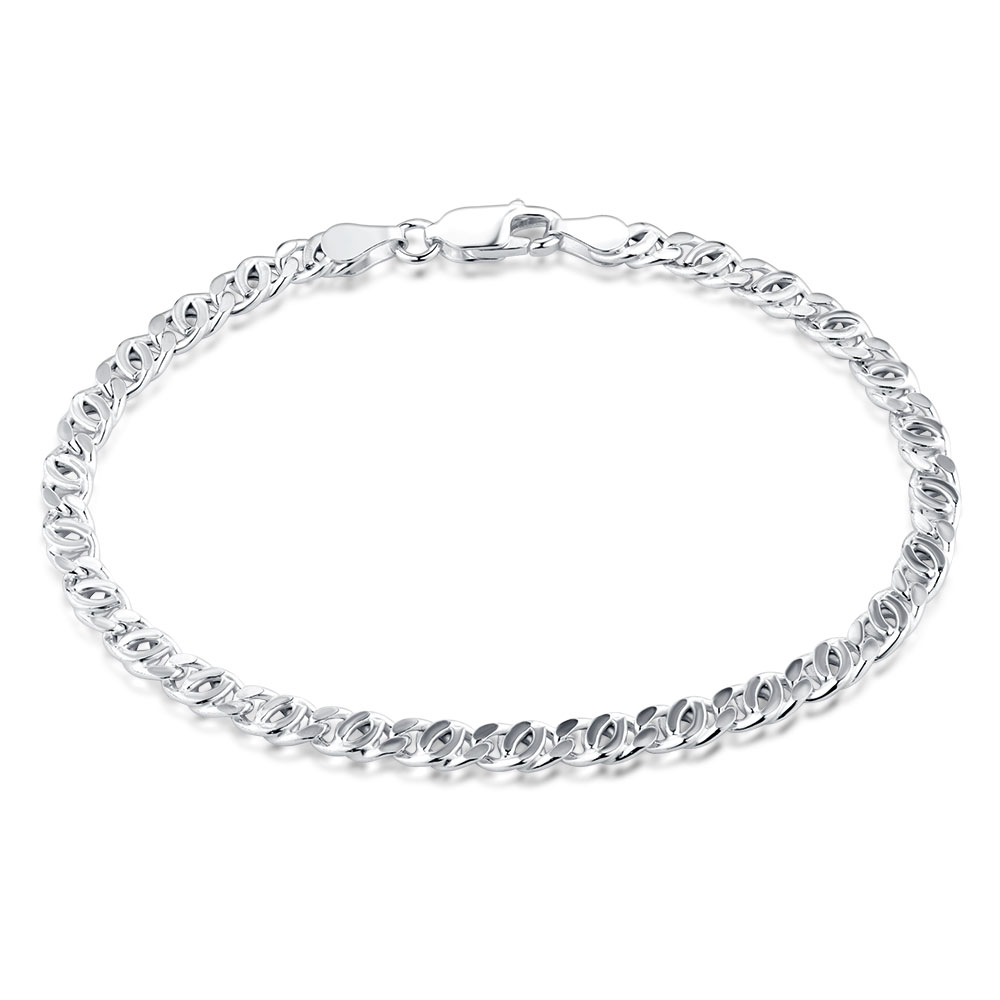 19cm (7.5") Fancy Bracelet in Sterling Silver
