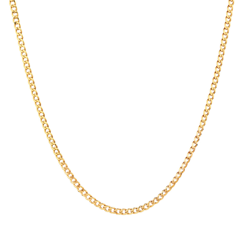 gold chain 55cm 22 quot curb chain in 10kt yellow gold gold chain 55cm 22 quot curb chain in 10kt yellow gold