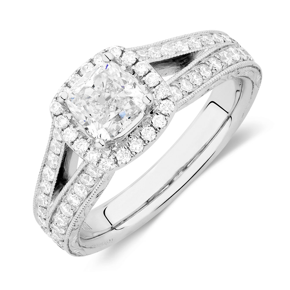 Sir Michael Hill Designer GrandAmoroso Engagement Ring with 1.83 Carat