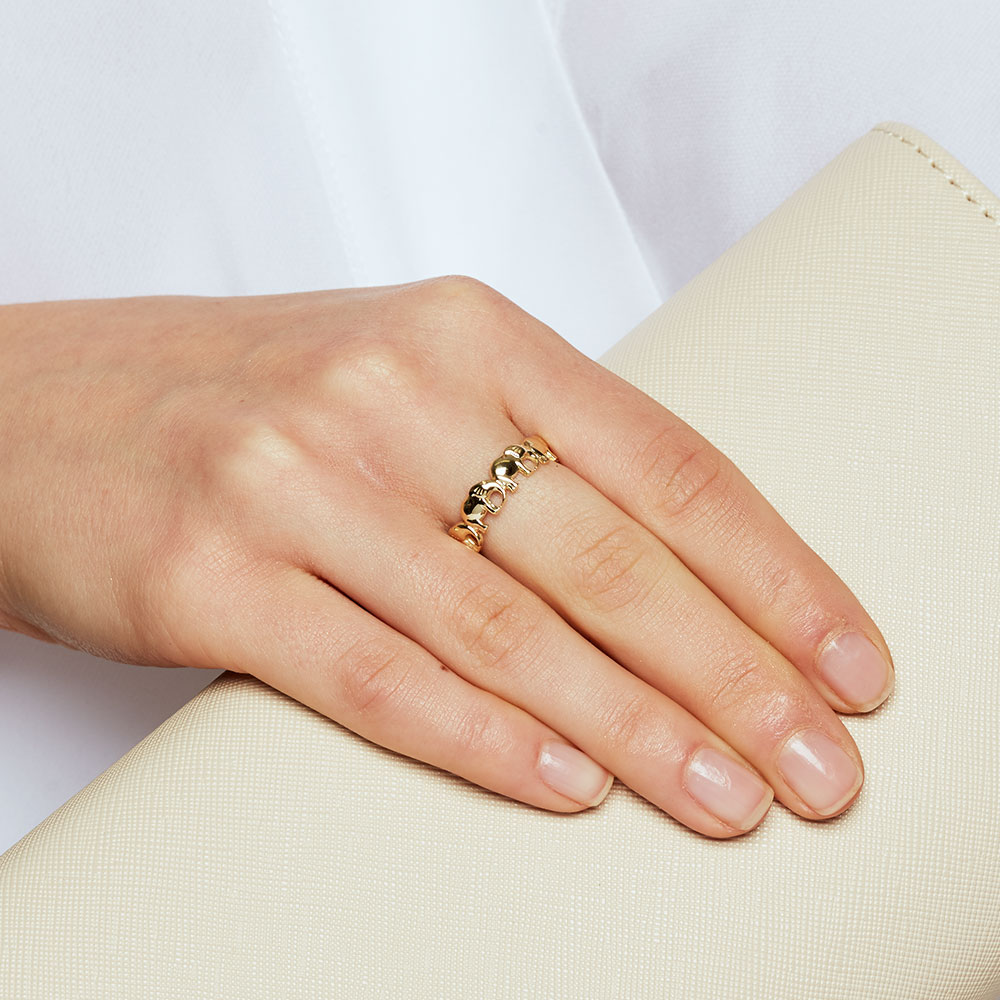Elephant Ring in 10kt Yellow Gold