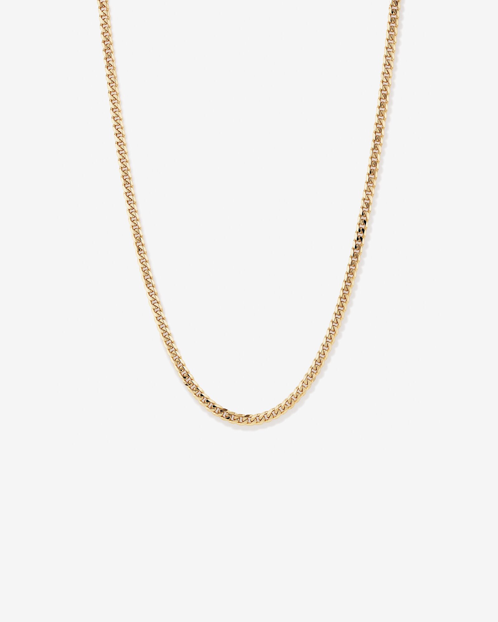 Chaîne Concave Biseautée en Or Jaune 10 ct, 55 cm (22 po), 5,1 mm de Largeur