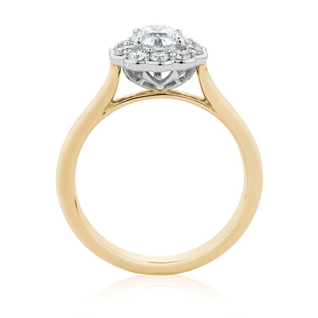 Southern Star Engagement Ring with 1.08 Carat TW of Diamonds in 14kt Yellow & White Gold Southern Star Engagement Ring with 1.08 Carat TW of Diamonds in 14kt Yellow & White Gold