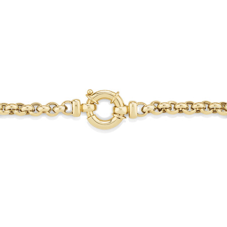 19cm (7.5") 5mm-5.5mm Width Hollow Belcher Bracelet in 10kt Yellow Gold 19cm (7.5") 5mm-5.5mm Width Hollow Belcher Bracelet in 10kt Yellow Gold