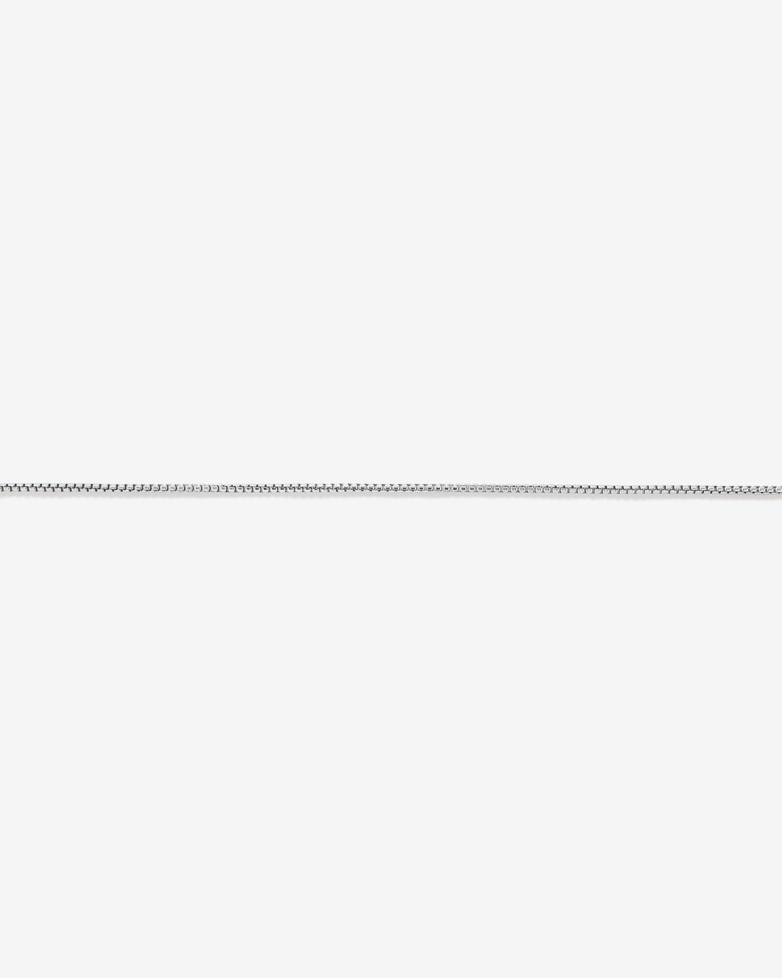 50cm (20") 1.25mm Width Round Box Chain Necklace in Sterling Silver