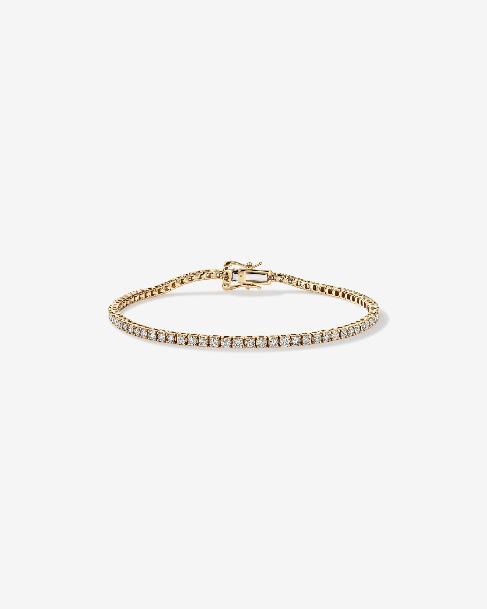 2.46 Carat TW Diamond Tennis Bracelet in 10kt Yellow Gold