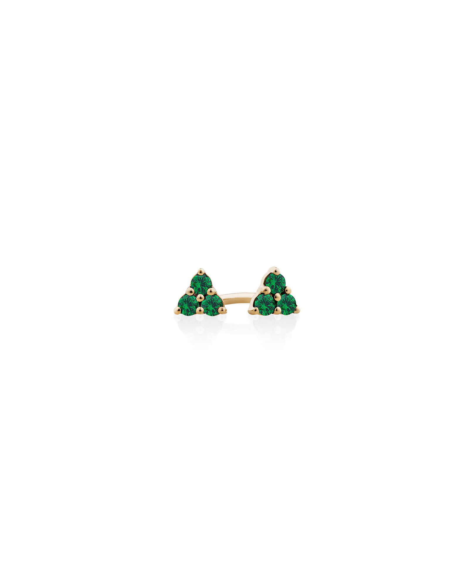 Michael Hill Trio Emerald Earrings
