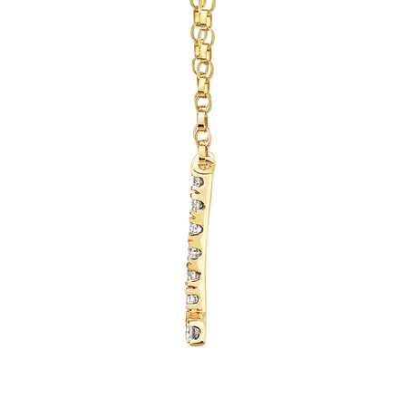 "L" Initial Necklace with 0.10 Carat TW of Diamonds in 10kt Yellow Gold "L" Initial Necklace with 0.10 Carat TW of Diamonds in 10kt Yellow Gold