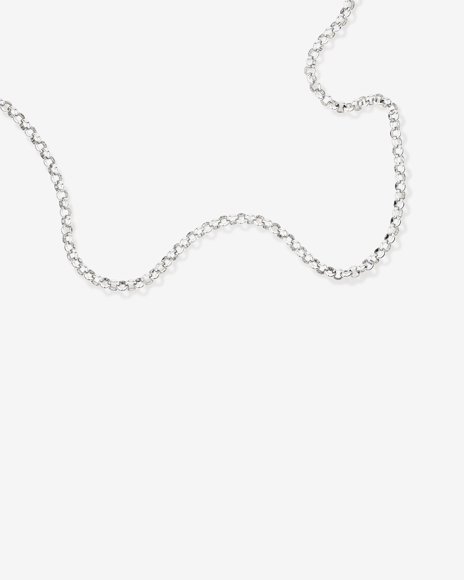 50cm (20") 6.5mm-7mm Width Belcher Chain in Sterling Silver