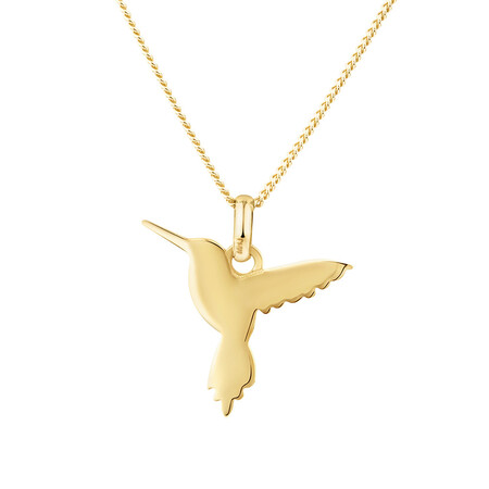 Hummingbird Pendant In 10kt Yellow Gold Hummingbird Pendant In 10kt Yellow Gold