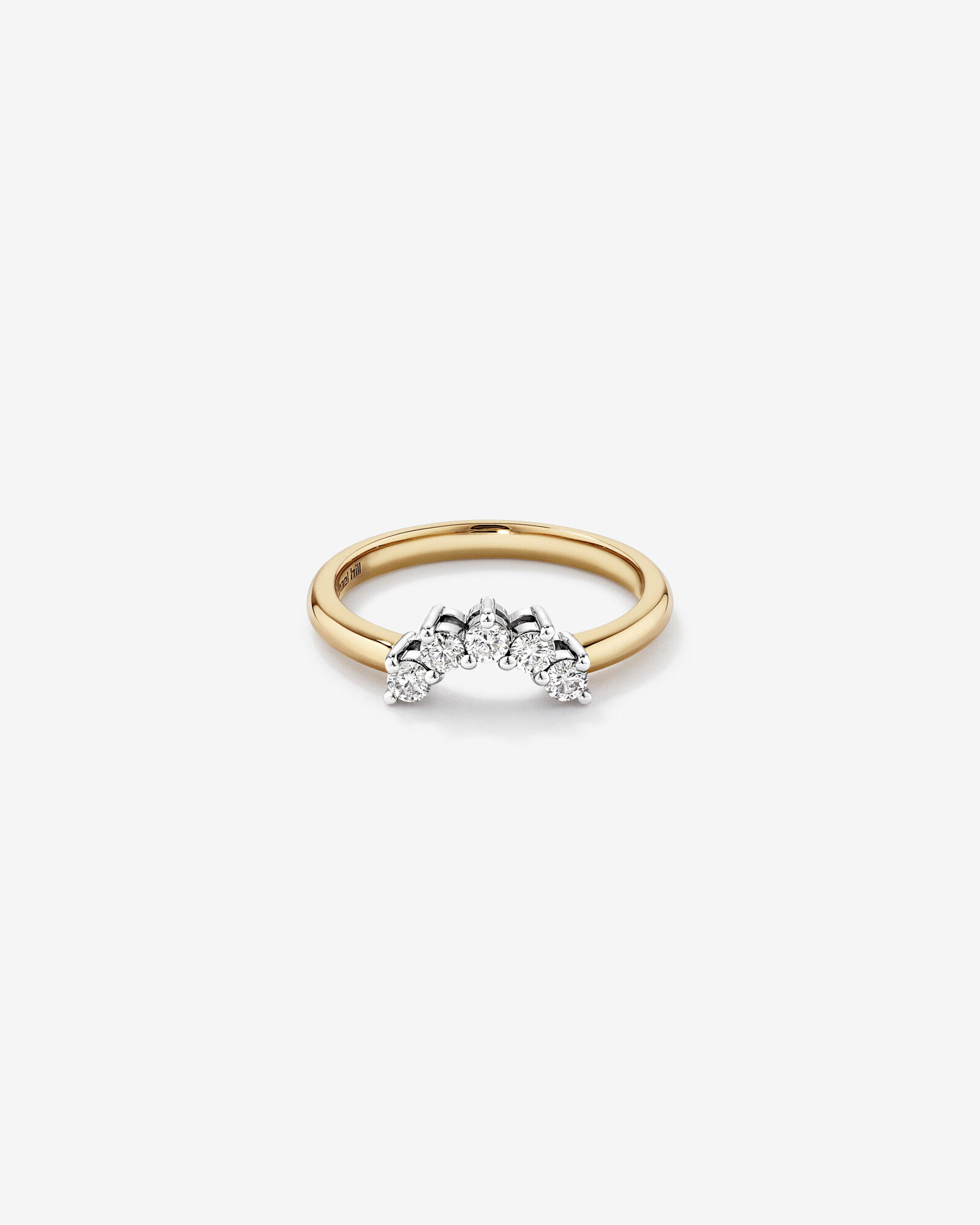 Wedding Band with 1/4 Carat TW of Diamonds in 14kt Yellow & White Gold