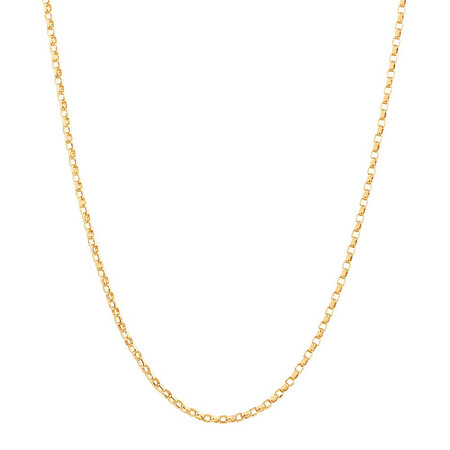 50cm (20") 1mm-1.5mm Width Diamond Cut Belcher Chain in 18kt Yellow Gold 50cm (20") 1mm-1.5mm Width Diamond Cut Belcher Chain in 18kt Yellow Gold
