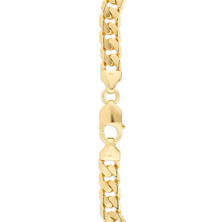 Men's Curb Bracelet in 10kt Yellow Gold Men's Curb Bracelet in 10kt Yellow Gold