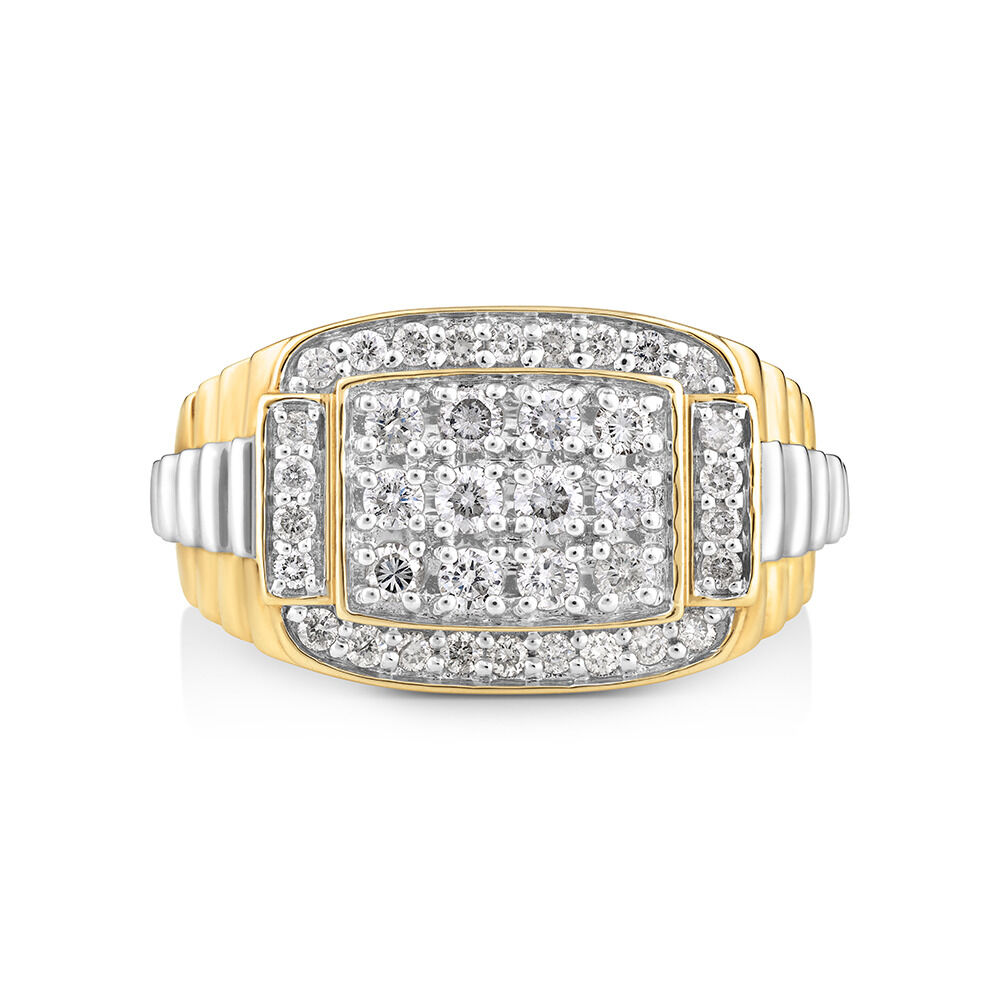 Ring with 1 Carat TW of Diamonds in 10kt Yellow & White Gold