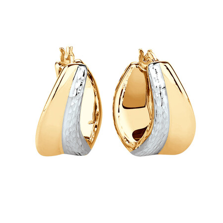 Electroforming Earring in 14kt Yellow & White Gold Electroforming Earring in 14kt Yellow & White Gold