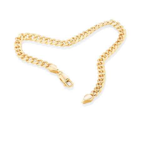 19cm (7.5”) Hollow Miami Curb Bracelet in 10kt Yellow Gold 19cm (7.5”) Hollow Miami Curb Bracelet in 10kt Yellow Gold