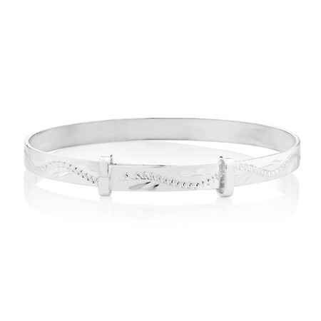 Expandable Baby Bangle In Sterling Silver Expandable Baby Bangle In Sterling Silver
