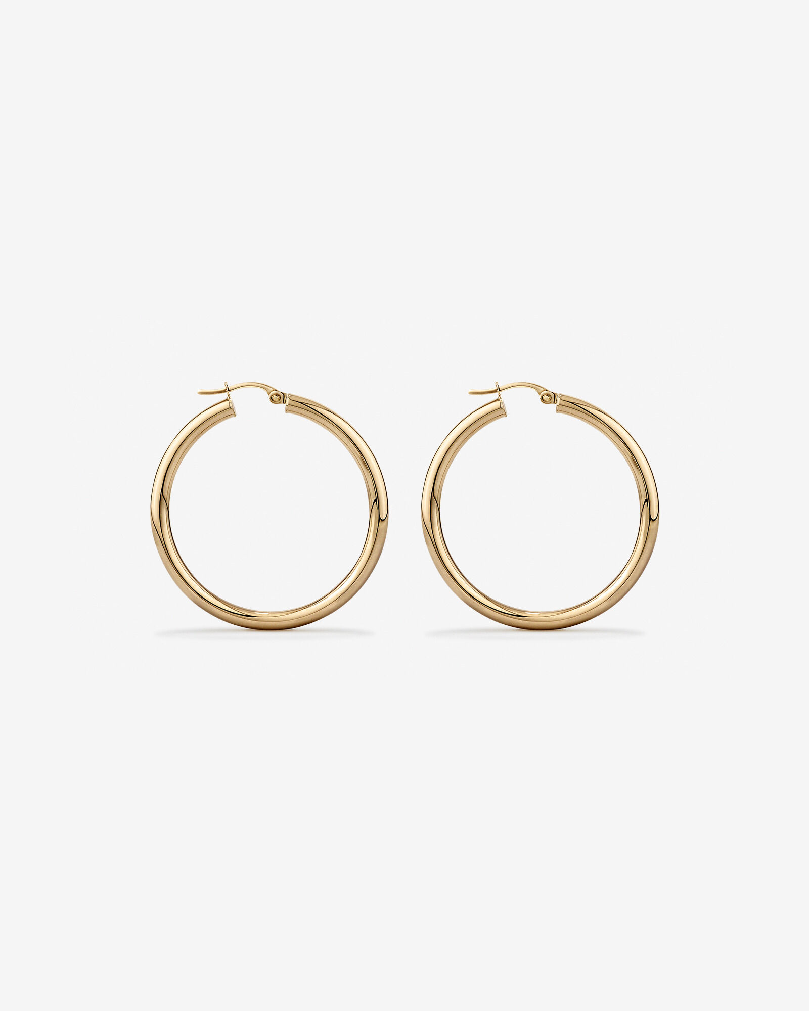 30mm Hoop Earrings in 10kt Yellow Gold