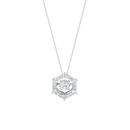 Everlight Pendant with 1/3 Carat TW of Diamonds in 10kt White Gold