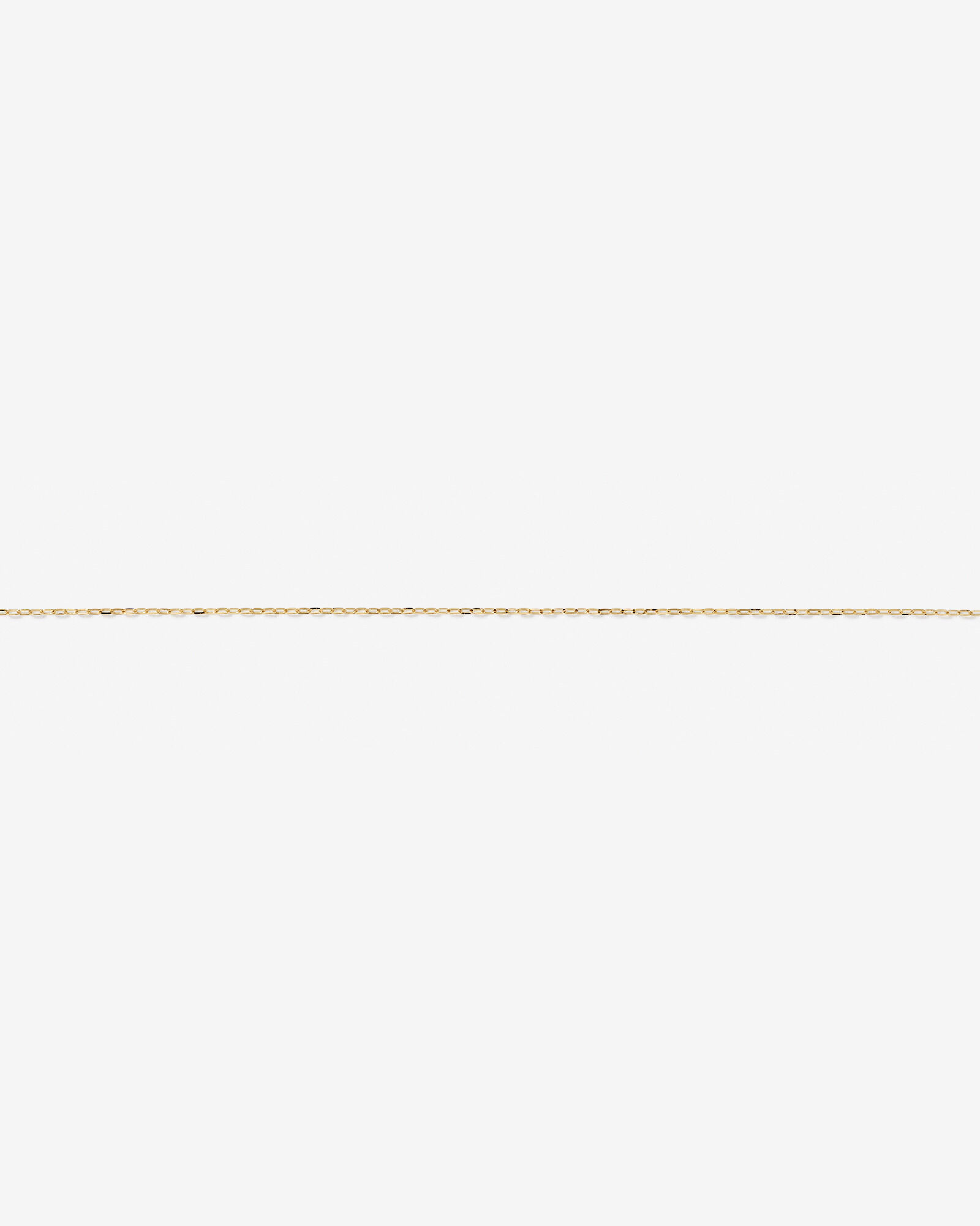 Flat Paperclip Chain Anklet in 10kt Yellow Gold