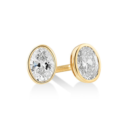 Laboratory-Created 0.48 Carat TW Diamond Stud Earrings in 10kt Yellow Gold Laboratory-Created 0.48 Carat TW Diamond Stud Earrings in 10kt Yellow Gold