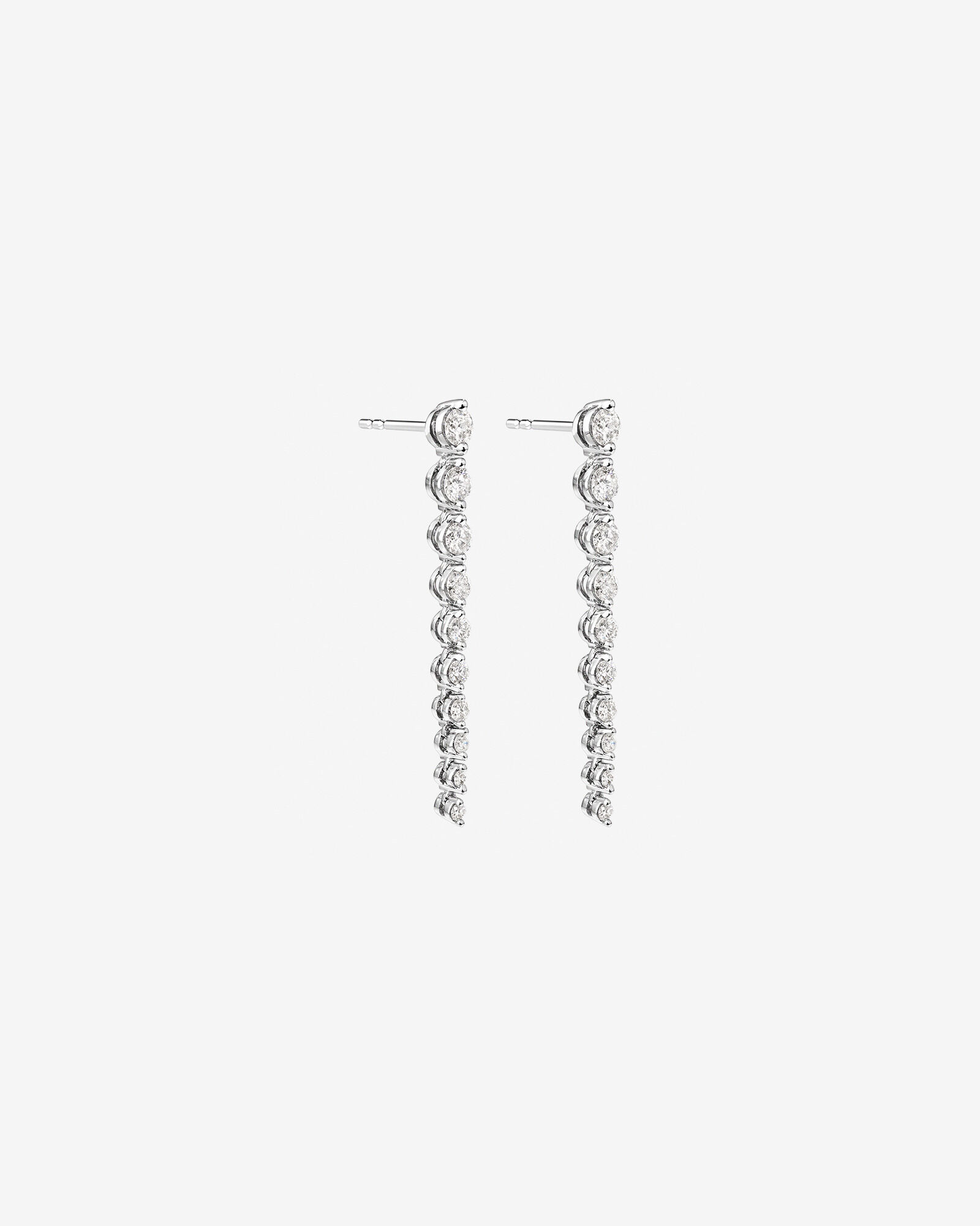 Drop Earrings with 1.00 Carat TW of Diamonds in 18kt White Gold