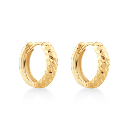 13mm Huggie Earrings in 10kt Yellow Gold 13mm Huggie Earrings in 10kt Yellow Gold