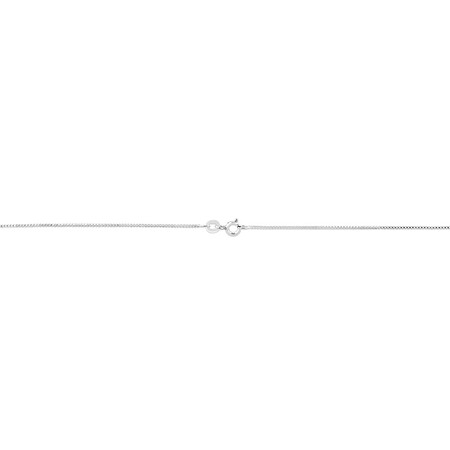 45cm (18") 1mm Width Box Chain in Sterling Silver 45cm (18") 1mm Width Box Chain in Sterling Silver
