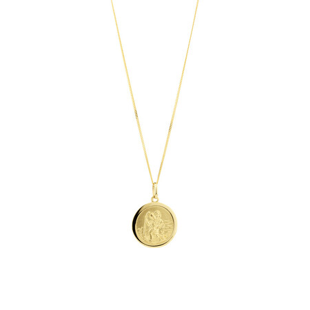 St Christopher Pendant in 10kt Yellow Gold St Christopher Pendant in 10kt Yellow Gold