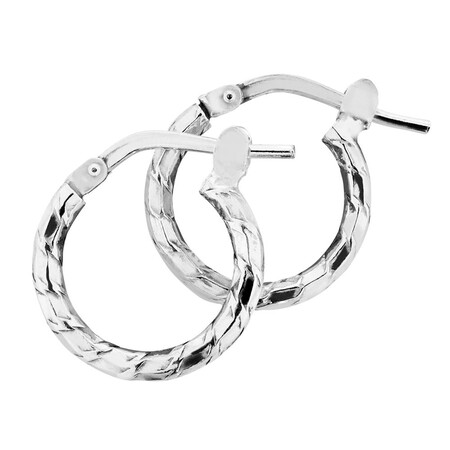 Hoop Earrings in Sterling Silver Hoop Earrings in Sterling Silver