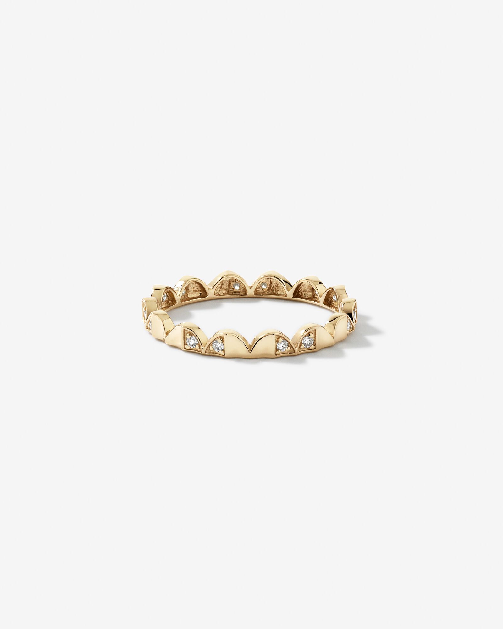 Signature Connect Curve Diamond Ring in 10kt Yellow Gold