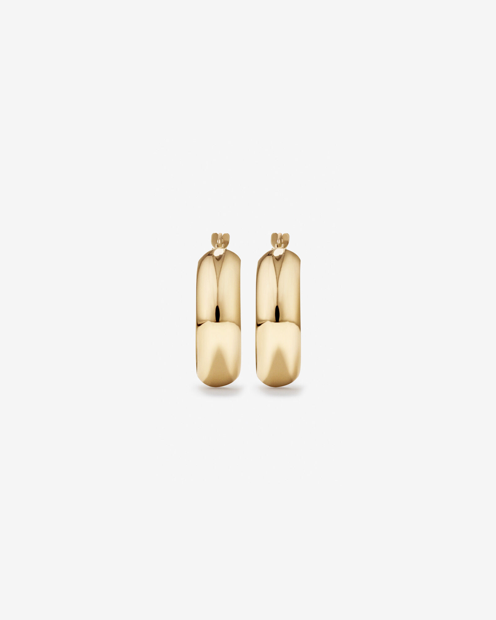 15mm Hoop Earrings 10kt Yellow Gold