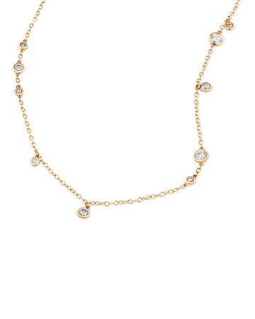 Necklace with 0.47 Carat TW of Diamonds in 10kt Yellow Gold Necklace with 0.47 Carat TW of Diamonds in 10kt Yellow Gold