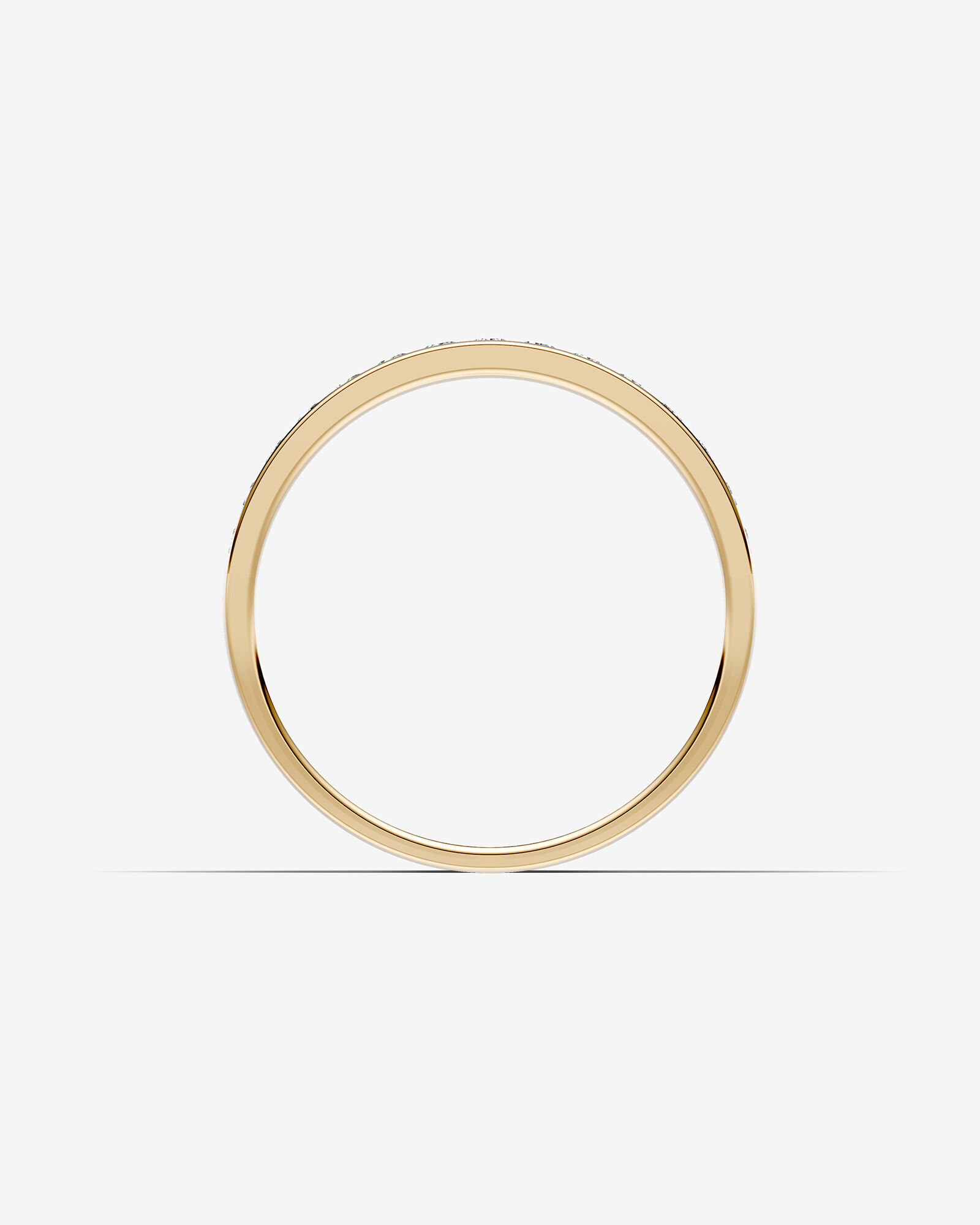 Bague de Mariage à Sertissage Canal de Diamant de 0,25 Carat TW en Or Jaune 14kt