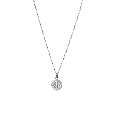 Libra Zodiac Pendant in Sterling Silver Libra Zodiac Pendant in Sterling Silver
