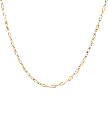 45cm (18”) 3.5mm Hollow Paperclip Chain in 10kt Yellow Gold 45cm (18”) 3.5mm Hollow Paperclip Chain in 10kt Yellow Gold