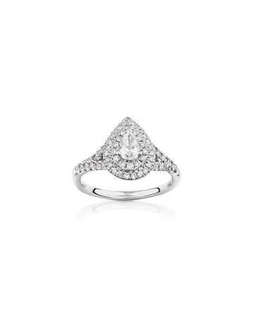 Bridal Set with 1 Carat TW of Diamonds in 14kt White Gold Bridal Set with 1 Carat TW of Diamonds in 14kt White Gold