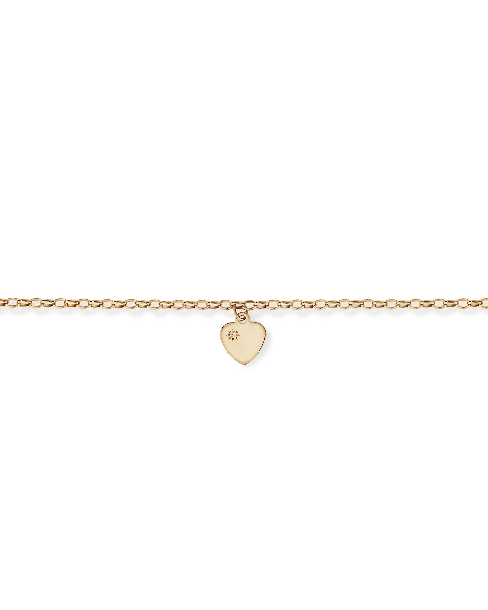 19cm (7.5") 2.5mm-3mm Width Diamond Set Belcher Bracelet in 10kt Yellow Gold