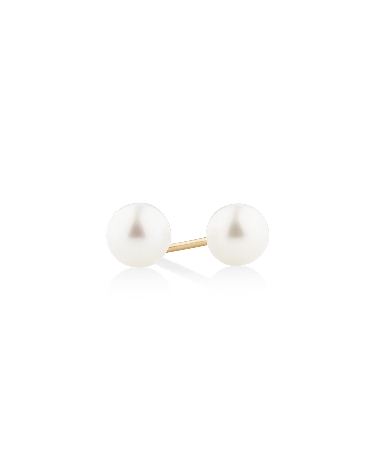 Gold pearl earrings studs new arrivals
