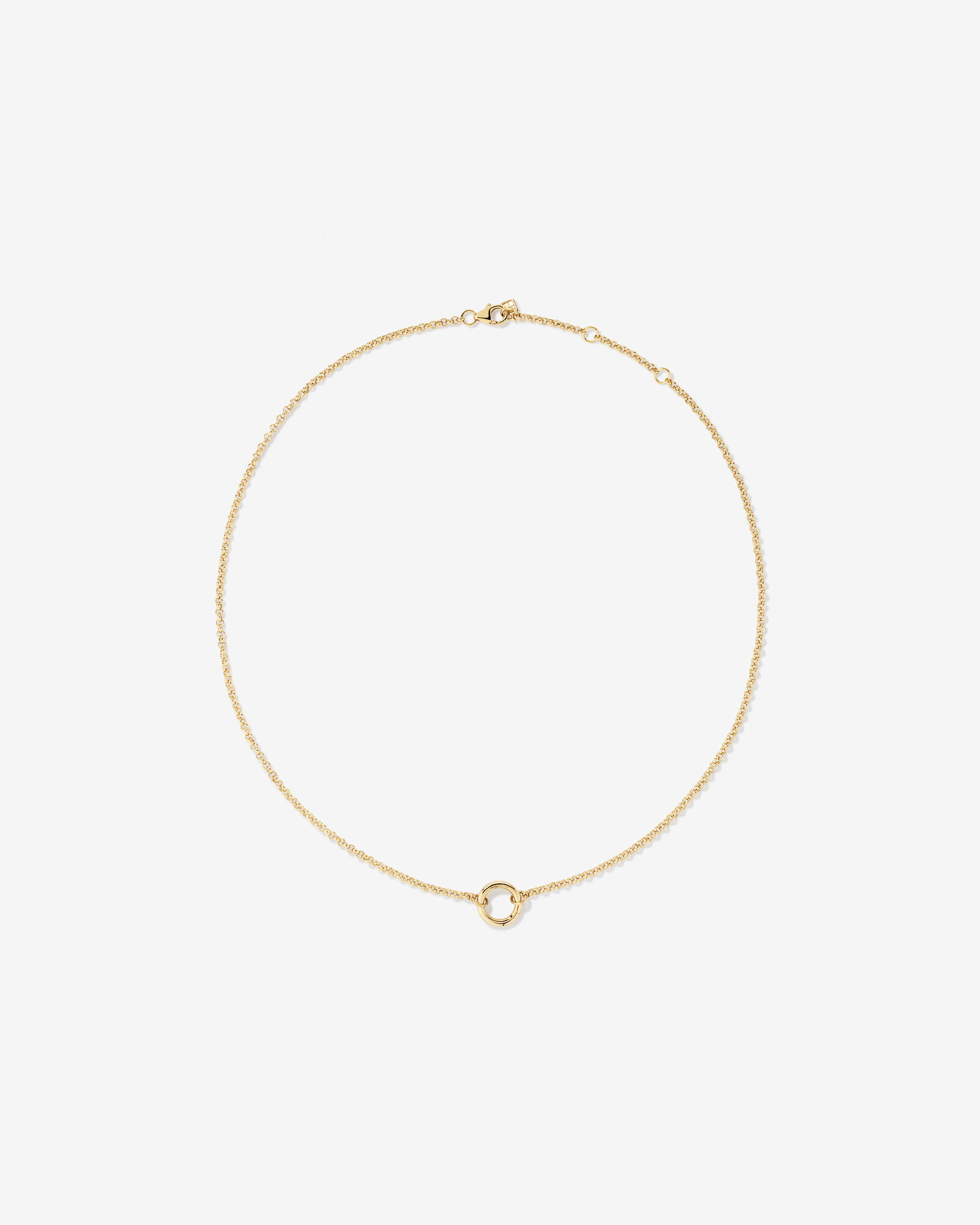 Chaîne ouverte Belcher pleine 50 cm (19,7 po) en or jaune 10 carats