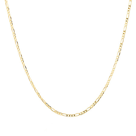 70cm (28") Hollow Figaro Chain in 10kt Yellow Gold 70cm (28") Hollow Figaro Chain in 10kt Yellow Gold