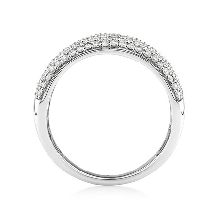 Diamond Pave Ring with 1.00 Carat TW Diamond in 10kt White Gold Diamond Pave Ring with 1.00 Carat TW Diamond in 10kt White Gold