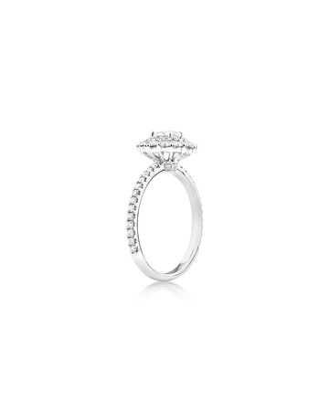 Sir Michael Hill Designer Oval Engagement Ring with 0.92 Carat TW Diamonds in 18kt White Gold Sir Michael Hill Designer Oval Engagement Ring with 0.92 Carat TW Diamonds in 18kt White Gold