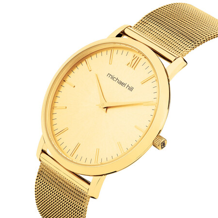 Ladies Slimline Watch in Gold Tone Stainless Steel Ladies Slimline Watch in Gold Tone Stainless Steel